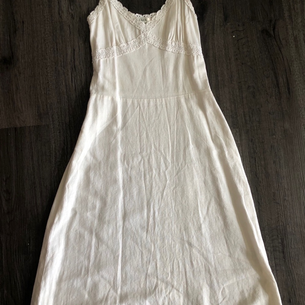 White Linen Dress by Gia and Co.